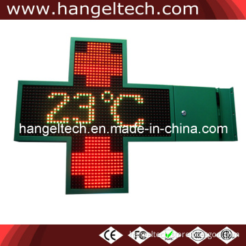 Double Sided Programmable Electronic LED Cross Sign for Pharmacy, Hospital and Church 1000X1000